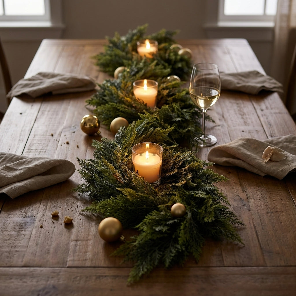 6ft Artificial cedar garland